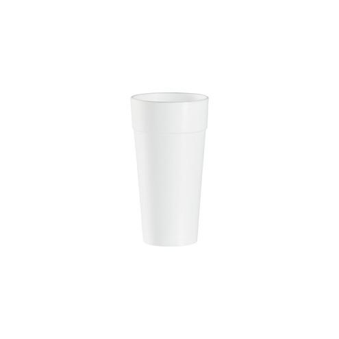 Dart Insulated Foam Cups - 24 fl oz - Round - 500 / Carton - White - Foam - Coffee, Cappuccino, Tea, Hot Chocolate, Hot Cider, Juice, Soft Drink, Soda, Juice, Smoothie, Water