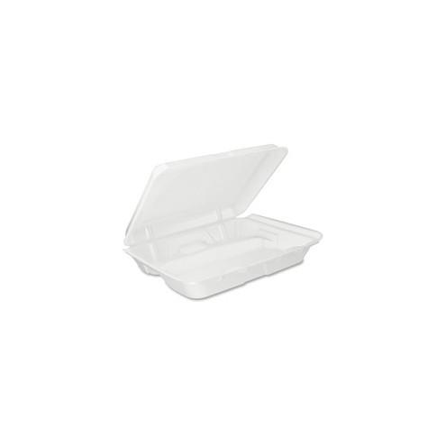 Dart Triple-compartment Foam Container - Food Container - Foam - White - 200 Piece(s) / Carton