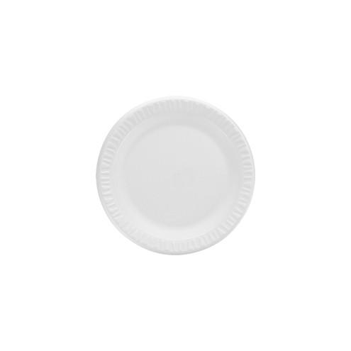 Dart Concorde Non-Laminated Dinnerware - 9" Diameter Plate - Foam - White - 500 Piece(s) / Carton