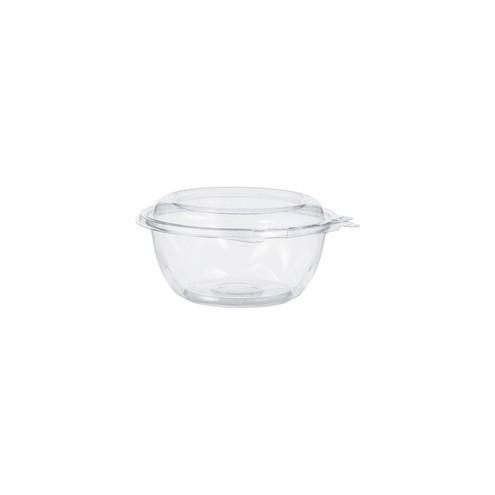 Dart SafeSeal Bowls - 12 fl oz Bowl, Lid - Polyethylene Terephthalate (PET) - Clear - 240 Piece(s) / Carton