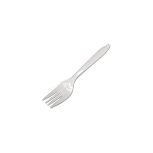 Dart Style Setter Medium-weight Plastic Cutlery - 1000/Carton - Disposable - Polypropylene - White