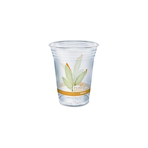 Solo Bare Eco-Forward RPET Clear Cold Cups - 16 fl oz - 50 / Pack - Clear - Polyethylene Terephthalate (PET) - Cold Drink, Beverage, Smoothie, Coffee