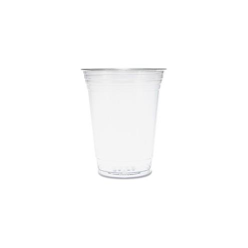 Solo UltraClear Plastic PET Cups - 16 fl oz - 50 / Pack - Crystal Clear - Polyethylene Terephthalate (PET) - Beverage, Cold Drink, Smoothie, Coffee