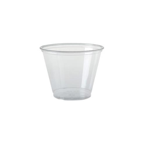 Solo Ultra-clear Squat Cups - 9 fl oz - 1000 / Carton - Clear - Polyethylene Terephthalate (PET) - Cold Drink, Smoothie, Iced Tea, Beverage