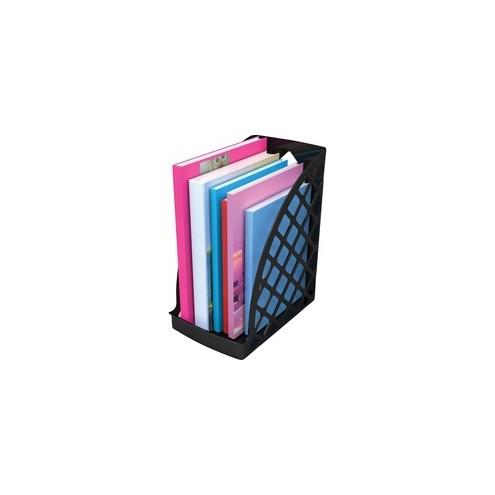 Deflecto Sustainable Office Magazine File - Black - 1 Each