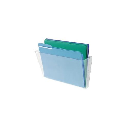 Deflecto Stackable DocuPocket - 1 Compartment(s) - 7" Height x 13" Width x 4" Depth - Clear - Plastic - 1Each