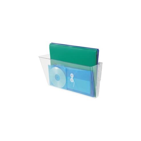 Deflecto Stackable DocuPocket - 1 Compartment(s) - 7" Height x 16.3" Width x 4" Depth - Clear - 1 / Each