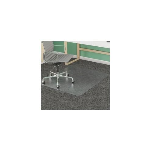 Deflecto SuperMat for Carpet - Carpeted Floor - 60" Length x 46" Width - Vinyl - Clear