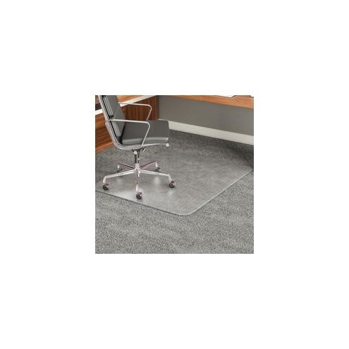 Deflecto ExecuMat for Carpet - Carpeted Floor - 53" Length x 45" Width x 0.33" Thickness - Vinyl - Clear