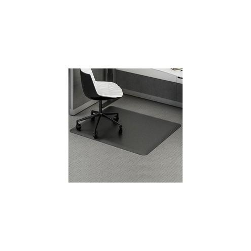 Deflecto Ergonomic Sit-Stand Chairmat - Workstation - 60" Length x 46" Width x 0.80" Depth - Rectangle - Foam - Black