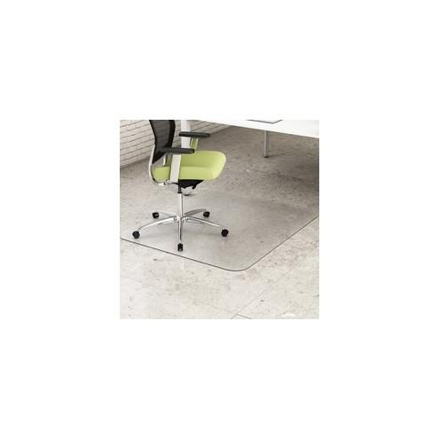 Deflecto EnvironMat for Hard Floors - Hard Floor, Wood Floor, Tile Floor - 53" Length x 45" Width - Rectangle - Textured - Polyethylene Terephthalate (PET) - Clear