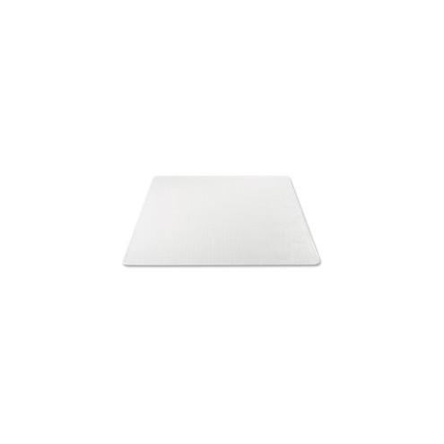 Deflecto Anti-Static Chairmat for Carpets - Carpeted Floor - 60" Length x 46" Width - Vinyl - Clear