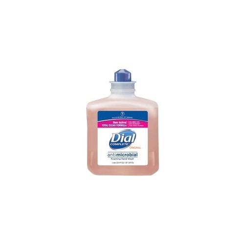 Dial Complete Antibacterial Foam Handwash Refill - 33.8 fl oz (1000 mL) - Kill Germs - Hand, Skin - Orange - Rich Lather - 6 / Carton