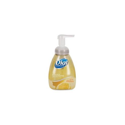 Dial Complete Kitchen Foaming Hand Soap - Light Citrus Scent - 7.5 fl oz (221.8 mL) - Pump Bottle Dispenser - Kill Germs, Dirt Remover, Bacteria Remover, Residue Remover - Hand - Yellow - 8 / Carton