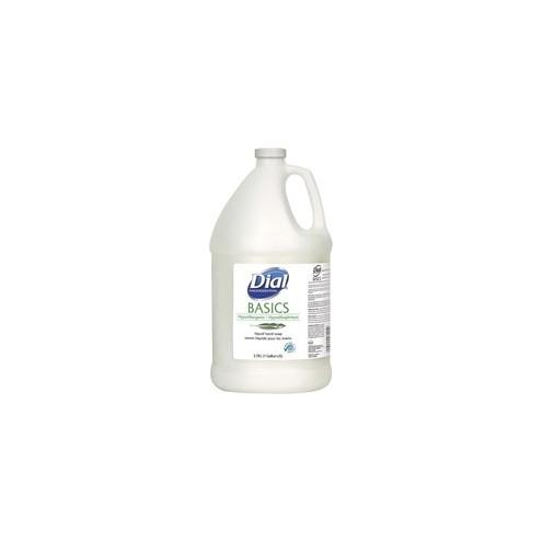 Dial Basics Liquid Hand Soap Refill - Fresh Floral Scent - 1 gal (3.8 L) - Skin - 4 / Carton