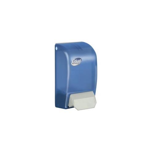 Dial Foam Soap Dispenser - Manual - 1.06 quart Capacity - Long Lasting - Blue, Translucent - 6 / Carton