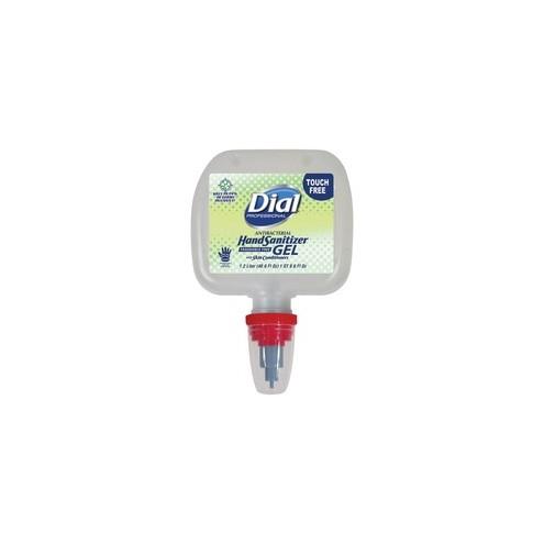 Dial Duo Dispenser Antibacterial Hand Sanitizer Gel - 40.6 fl oz (1200 mL) - Kill Germs - Hand - Clear - 3 / Carton