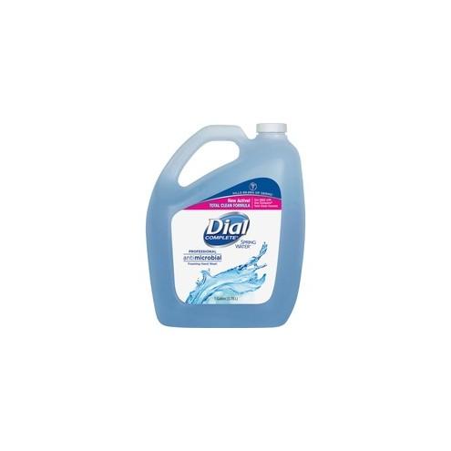 Dial Spring Water Scent Foaming Hand Wash - Spring Water Scent - 1 gal (3.8 L) - Kill Germs - Hand - Blue - 4 / Carton