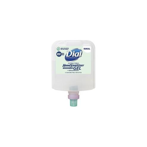 Dial 1700 Manual Refill Hand Sanitizer Gel - 40.5 fl oz (1197.7 mL) - Kill Germs - Healthcare, School, Office, Restaurant, Daycare - Clear - Fragrance-free, Dye-free - 1 Each