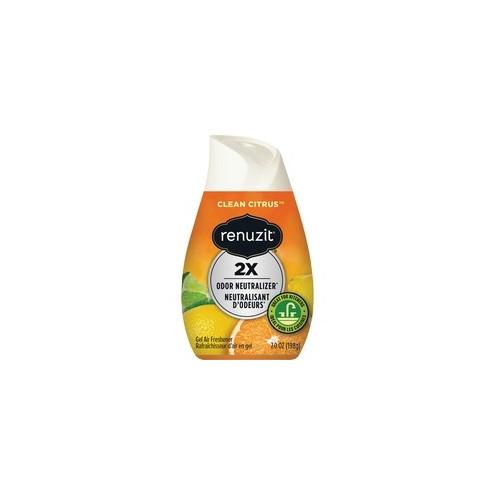 Renuzit Clean Citrus Gel Air Freshener - 7 fl oz (0.2 quart) - Citrus Orchard - 1 Each