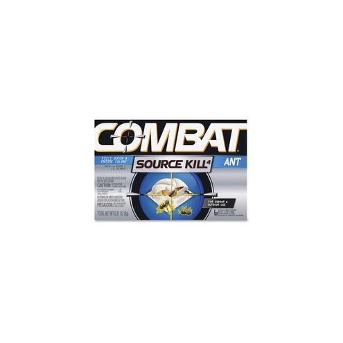 Combat Bait Stations Ant Killer - Ants - 0.21 oz - Black, Silver - 6 / Box