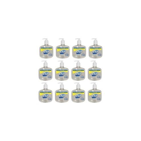 Dial Sensitive Skin Antimicrobial Liquid Soap - 16 fl oz (473.2 mL) - Kill Germs - Skin, Hand - Clear - 12 / Carton