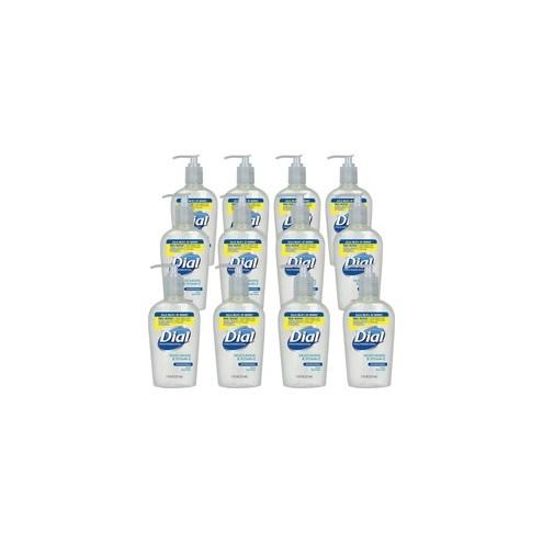 Dial Sensitive Skin Liquid Hand Soap - 7.5 fl oz (221.8 mL) - Pump Bottle Dispenser - Hand, Skin - Clear - 12 / Carton