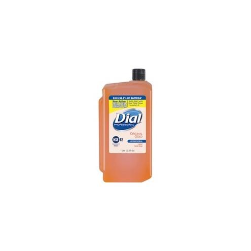 Dial Original Gold Antimicrobial Soap Refill - 33.8 fl oz (1000 mL) - Kill Germs - Skin, Hand - Orange - 1 Each