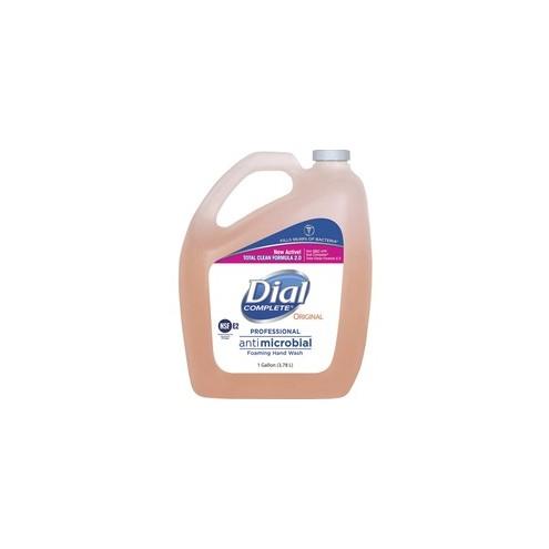 Dial Complete Professional Antimicrobial Hand Wash Refill - Fresh Scent Scent - 1 gal (3.8 L) - Pump Bottle Dispenser - Kill Germs - Hand - Pink - 1 Each