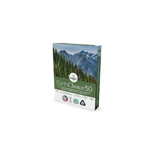 Domtar EarthChoice50 Recycled Office Paper - 88% Opacity - Letter - 8 1/2" x 11" - 20 lb Basis Weight - 1 Carton - White