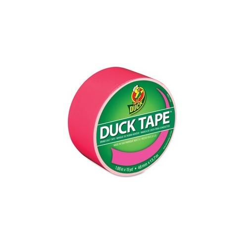 Duck Brand Color Duct Tape - 15 yd Length x 1.88" Width - 1 / Roll - Pink