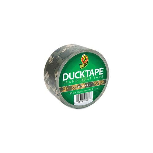 Duck Brand Brand Printed Design Color Duct Tape - 10 yd Length x 1.88" Width - 1 / Roll - Camo