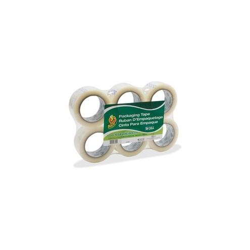 Duck Brand Standard-Grade Packing Tape - 109.30 yd Length x 1.88" Width - 1.9 mil Thickness - Acrylic Backing - 6 / Pack - Clear