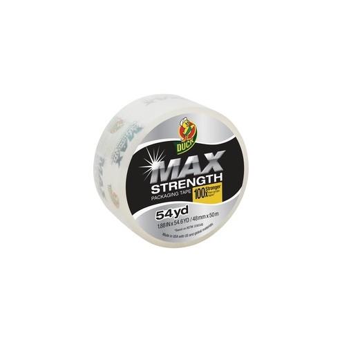 Duck Brand Brand Max Strength Packaging Tape - 55 yd Length - 3.1 mil Thickness - 1 Roll - Clear