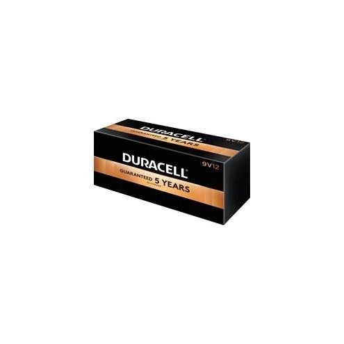 Duracell Coppertop Alkaline 9V Battery - MN1604 - For Multipurpose - 9 V DC - Alkaline - 12 / Box