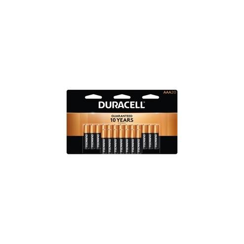 Duracell Coppertop Alkaline AAA Battery - MN2400 - For Multipurpose - AAA - Alkaline - 20 / Pack