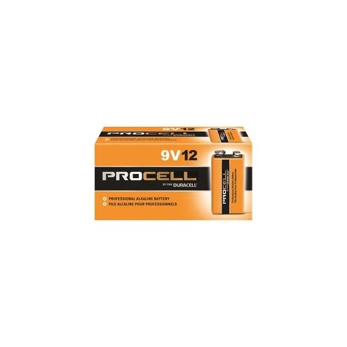 Duracell Procell Alkaline 9V Battery - PC1604 - For Multipurpose - 9V - 9 V DC - 550 mAh - Alkaline