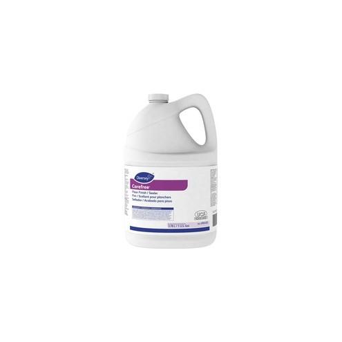 Diversey Carefree Floor Finish/Sealer - Liquid - 128 fl oz (4 quart) - Ammonia Scent - 4 / Carton - Off White