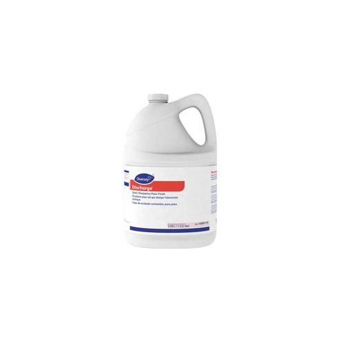 Diversey Discharge Static Dissipative Finish - Ready-To-Use Liquid - 128 fl oz (4 quart) - Ammonia Scent - 4 / Carton - Off White