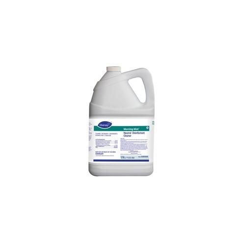 Diversey Morning Mist Neutral Disinfectant - Ready-To-Use Spray - 128 fl oz (4 quart) - Neutral Scent - 4 / Carton - Blue