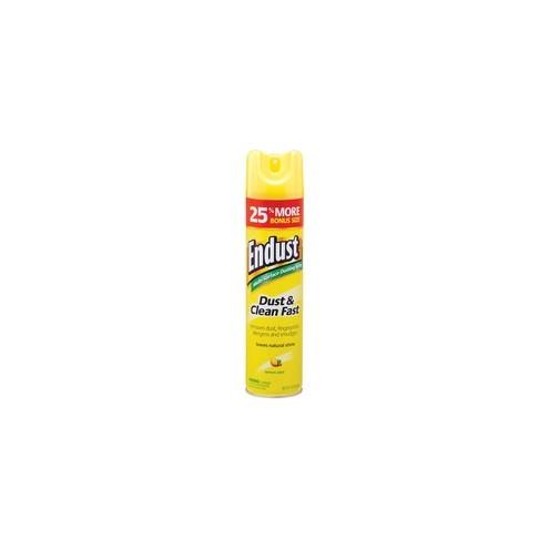 Diversey ENDUST Lemon Dust & Clean Spray - Ready-To-Use Aerosol - 12.50 oz (0.78 lb) - Lemon Zest Scent - 1 Each - Clear