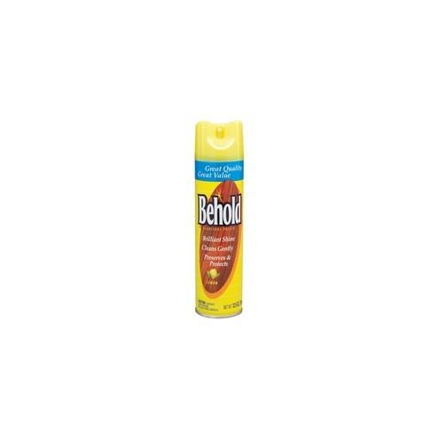 Diversey Behold Lemon Furniture Polish - Ready-To-Use Aerosol - 12.50 oz (0.78 lb) - Lemon Scent - 1 Each - Clear