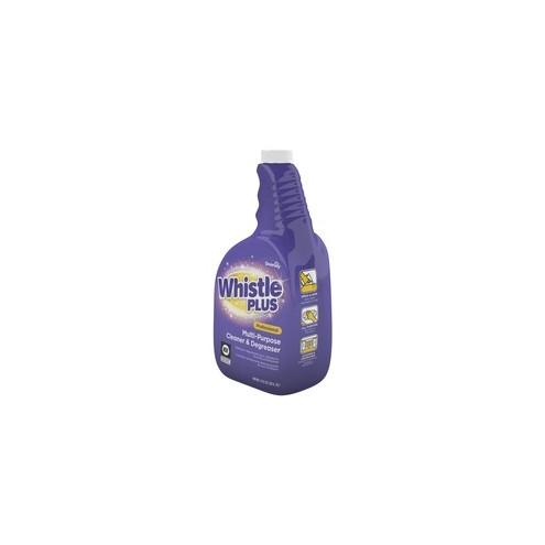 Diversey Whistle Plus Cleaner & Degreaser - Ready-To-Use Spray - 32 fl oz (1 quart) - Citrus Scent - 4 / Carton - Purple