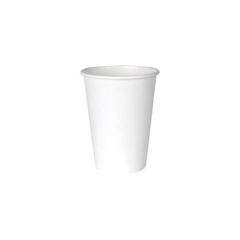 Dixie White Paper Cup for Hot Beverages - 12 fl oz - 1000 / Carton - White - Paper - Hot Drink, Beverage, Coffee