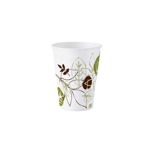 Dixie Pathways Design Wise Size Cold Cups - 3 fl oz - 50 / Pack - White - Wax Paper - Cold Drink