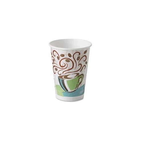 PerfecTouch Dixie Coffee Haze Hot Cups - 50 - 12 fl oz - 1000 / Carton - Coffee Haze - Paper - Hot Drink