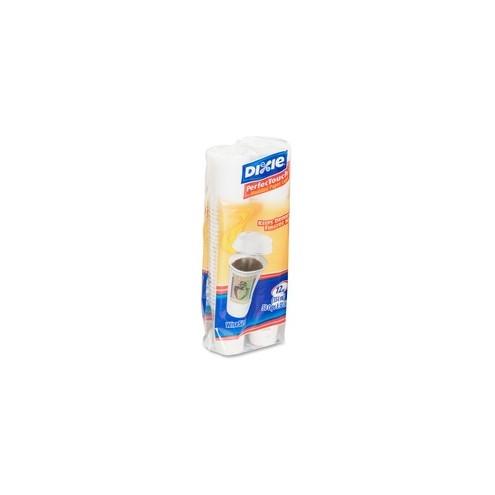 Dixie PerfecTouch Hot Cups - 12 fl oz - 50 / Pack - White - Hot Drink