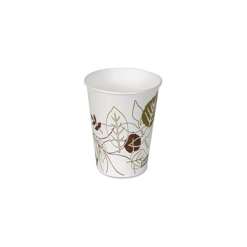 Dixie Pathways Paper Cold Cups - 100 - 9 fl oz - 2400 / Carton - White, Brown, Green - Paper - Cold Drink, Beverage