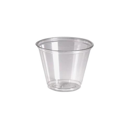 Dixie Crystal Clear Plastic Cups - 9 fl oz - 50 / Pack - Clear - Plastic - Cold Drink