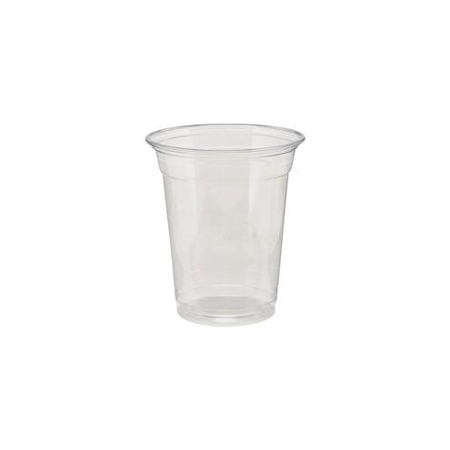 Dixie Clear Plastic Cold Cups - 12 fl oz - 500 / Carton - Clear - PETE Plastic - Soda, Iced Coffee, Sample, Restaurant, Coffee Shop, Breakroom, Lobby